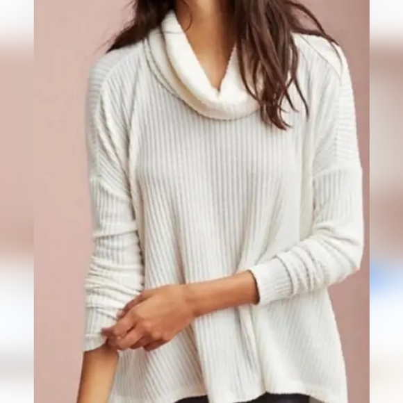 We the Free Juicy Cowl Neck Open Back Top Long Sleeve XSmall Oversized Soft - Picture 1 of 7
